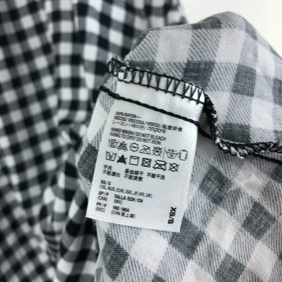 SOLD American Apparel Gingham Babydoll Dress - Picture 4 of 5